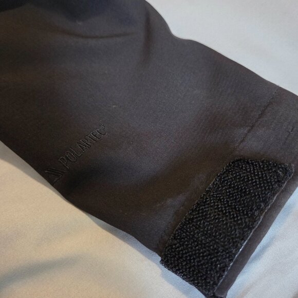 Patagonia women Black Hybrid Jacket Elastic Polartec Size Small - Picture 7 of 12